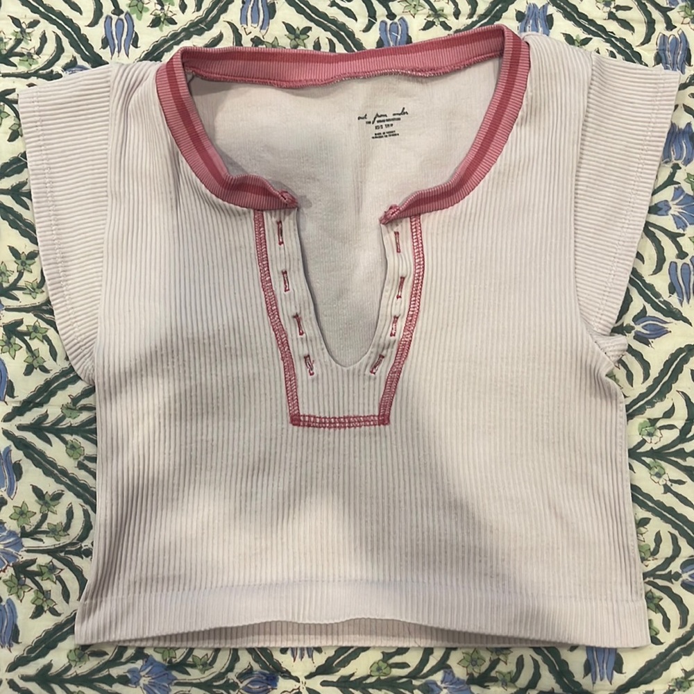 Out from under go for gold pink color way crop top